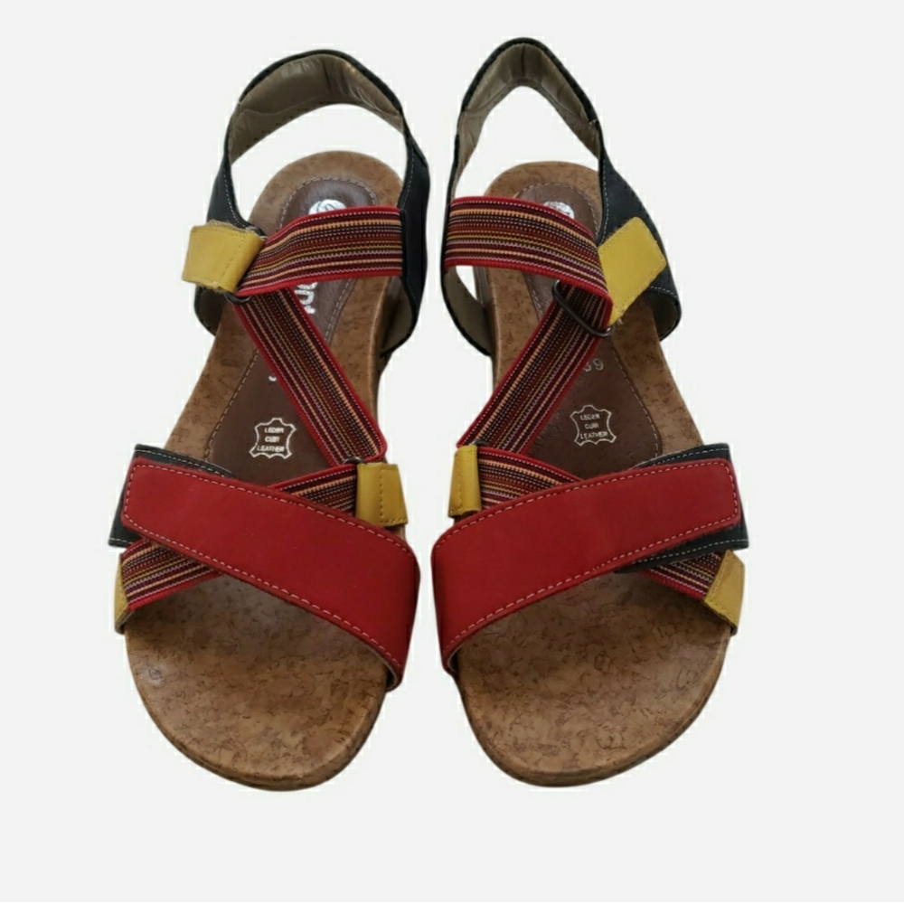 Remonte Colorful Strappy Sandals Size 39 Adjustable Strap Comfort